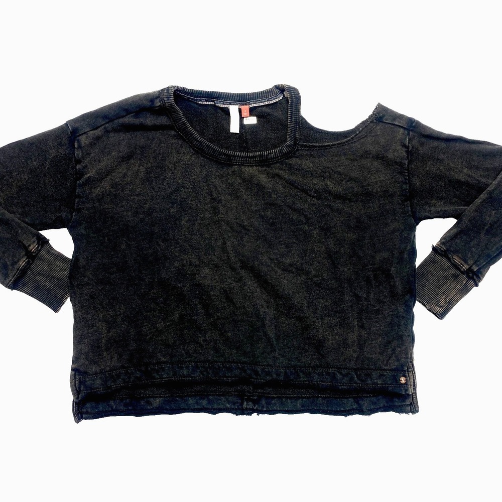 Anthropologie Crossover Sweatshirt Womens Medium Brown Pilcro Pullover Cut Out